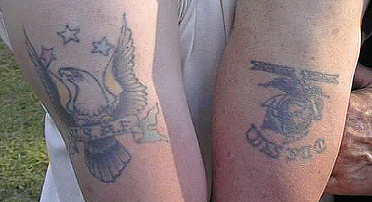 Best Military Tattoos, USAF/USMC 